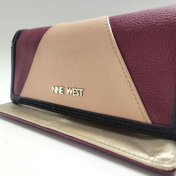 Nine West Plum & Gold Wallet - Picture 1 of 9